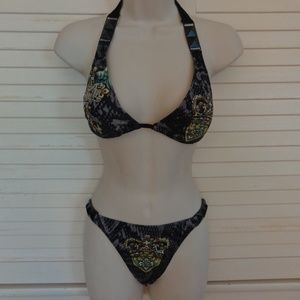 Sinful by Affliction Gorgeous Black/Gray bIKini